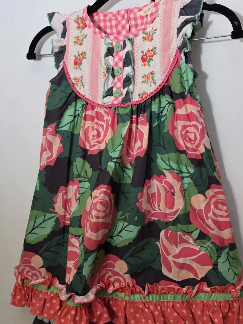Matilda Jane All Abloom Girls Bohemian Cottagecore Prairie Dress Sz 6